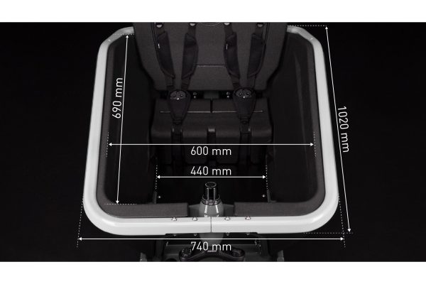 Cube Cargo Hybrid 500 - 500 Wh - 27,5 Zoll - Long John - flashwhite´n´black