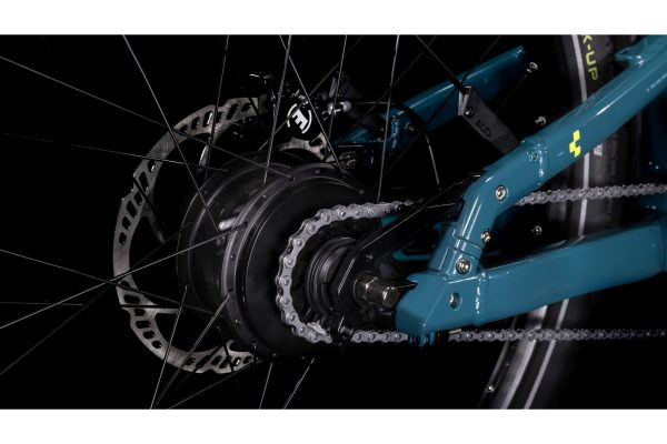 Cube Cargo Hybrid 500 - 500 Wh - 27,5 Zoll - Long John - blue'n'lime