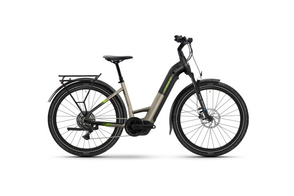 Haibike Trekking 4 - 600 Wh - 27,5 Zoll - Tiefeinsteiger - 2026 - calm sand/lime glänzend