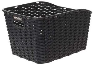 Basil Hinterradkorb Weave WP, Kunststoffgeflecht