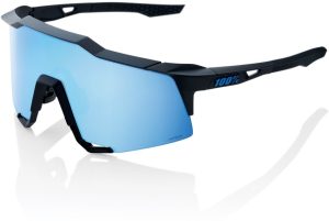 100 Percent Speedcraft Matte Black / HiPER Blue Mirror Lens