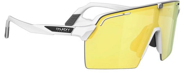 0655586330876 Rudy Project Spinshield Pro Multilaser Yellow - White Matte