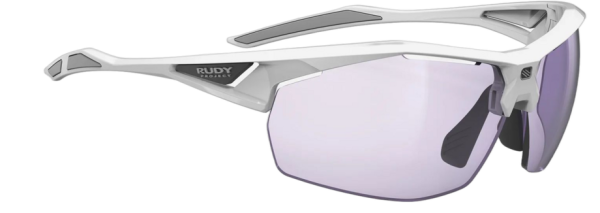 0655586337042 Rudy Project Sydus Impactx Photochromic 2Laser Purple - White Gloss