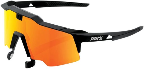 100 Percent Speedcraft Air soft tact black / Red Multilayer Mirror Lens