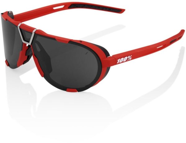 100 Percent Westcraft Soft Tact Red / Black Mirror Lens