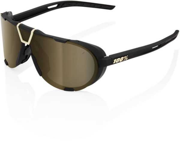 0841269181303 100 Percent Westcraft Soft Tact Black / Soft Gold Mirror Lens