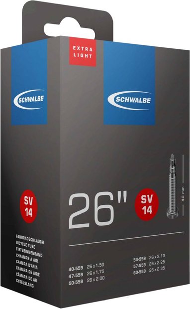 4026495099349 Schwalbe SV14 Extra Light Schlauch 26 Zoll - 40 mm
