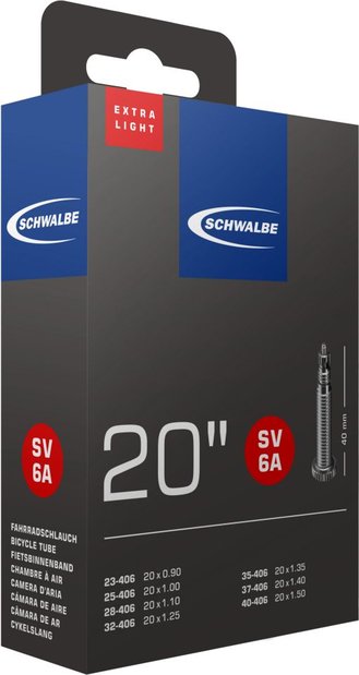 4026495434874 Schwalbe SV6A Extra Light Schlauch 20 Zoll - 40 mm