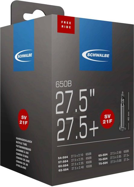 Schwalbe SV21F Freeride Schlauch 27,5 Zoll - 40 mm