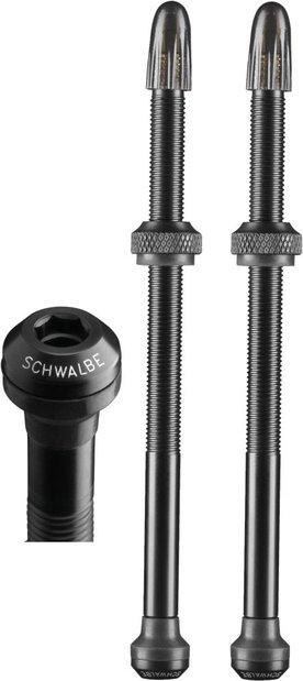 Schwalbe Tubeless Ventil Aluminium SV 100 mm - 2er Set