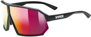 Uvex Sportstyle 237 Black Matt / Mirror Red