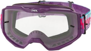 O'Neal B-10 Goggle Striped pink/purple - clear