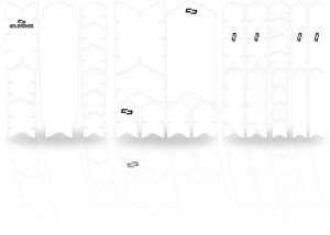 Unleazhed Rahmenschutzfolie BP01 E-Frame XXL clear glossy