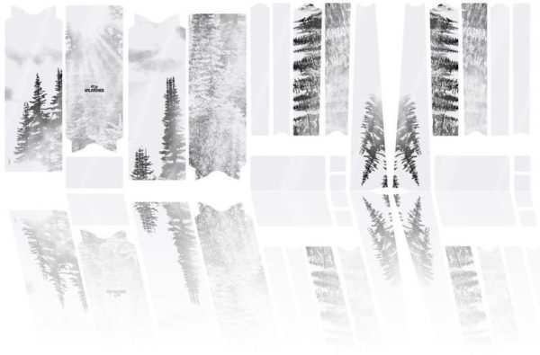 4260711726248 Unleazhed Rahmenschutzfolie Gravelbike BPG01 Forest black glossy