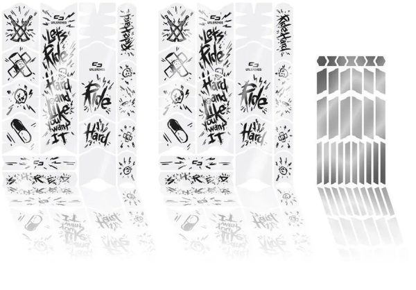 4260711728266 Unleazhed Rahmenschutzfolie Kids BPK01 Ride It black glossy