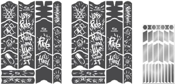 4260711728297 Unleazhed Rahmenschutzfolie Kids BPK01 Ride It white matt