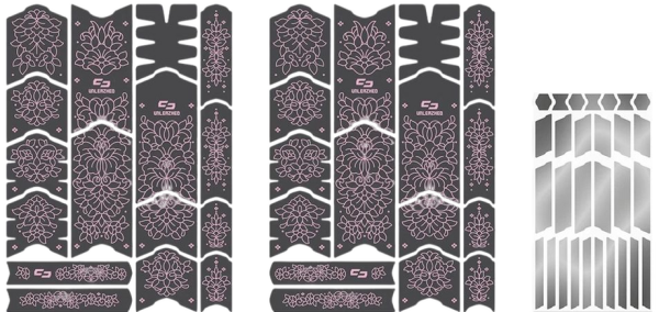 Unleazhed Rahmenschutzfolie Kids BPK01 Filigree Rose matt