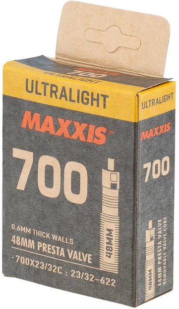 4717784038742 Maxxis UltraLight Schlauch 700x23/32C SV - 48 mm