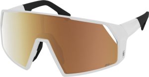 Scott Pro Shield LS white matt - AMP LS gold chrome S1-3