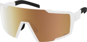 Scott Shield LS white matt - AMP LS gold chrome S1-3