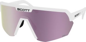 Scott Sport Shield white matt - AMP lavender chrome S3