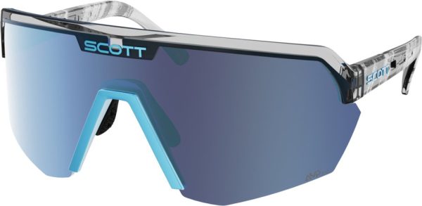 7616185353096 Scott Sport Shield black/neon blue - AMP beryl blue chrome S3