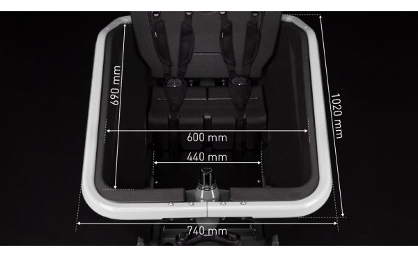Cube Cargo Sport Hybrid 500 - 500 Wh - 27,5 Zoll - Long John