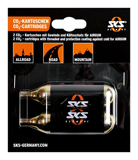 4002556121518 SKS CO2 Ersatzkartuschen Set für Airbuster mit Gewinde - 16g