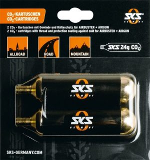 SKS CO2 Ersatzkartuschen Set für Airbuster mit Gewinde - 24g