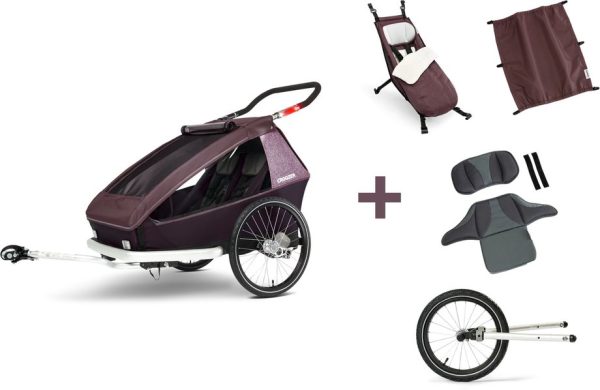4044494166152 Croozer Kid Vaaya 2, Allseason-Geschwisterbundle