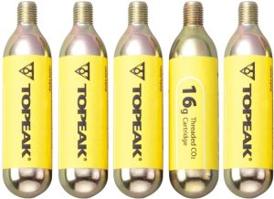 Topeak CO2-Kartuschen 16g - Gewinde 5er Set