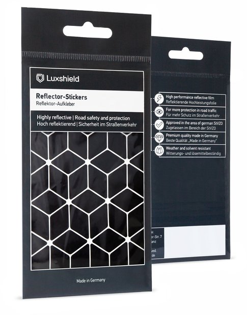 4262370010744 Luxshield Reflektoren Aufkleber Rauten Klein