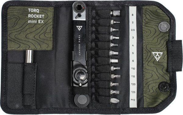 Topeak Torq Rocket mini EX Mini Drehmoment Ratschen-Set 2-10 Nm