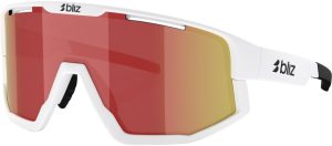 Bliz Fusion Matt White - Smoke w Red Multi
