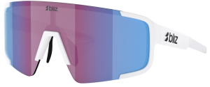 Bliz P003 Small Matte White - Light Begonia/Violet w Blue Multi