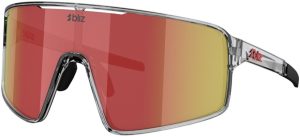Bliz P001 Transparent Dark Grey - Brown w Red Multi