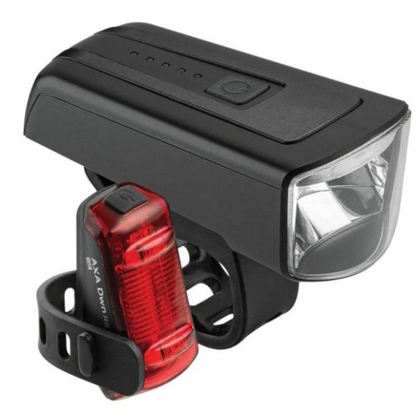 AXA DWN 100/Rear Brake Light USB Akku Beleuchtungsset - StVZO
