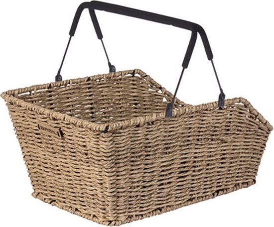 8715019113406 Basil Hinterradkorb Cento, Rattan Look MIK, engmaschig